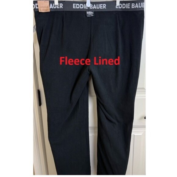 Eddie Bauer Men's Black Fleece Lined Tech Pants Size 40 x 32 - Picture 2 of 15